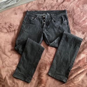 &Denim skinny black jeans